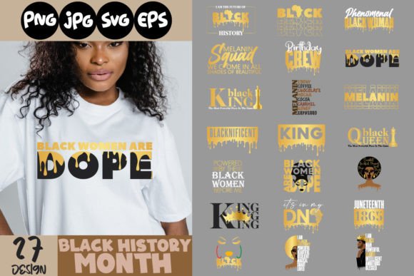 27 Afro Bundle Designs: A Versatile Graphics Set