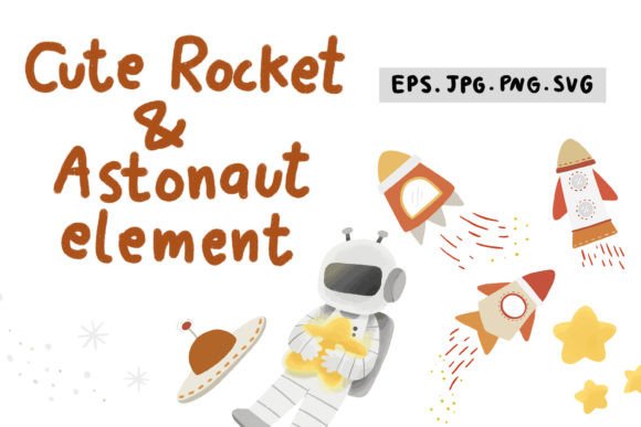 Cute Rocket Graphics: Illustrations for Crafters