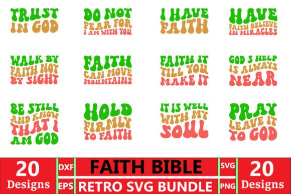 Faith Bible Retro T-shirt Design Bundle Review