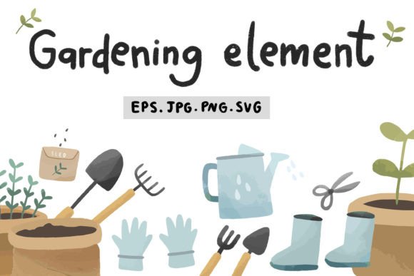 Gardening Element Set: Graphics & Illustrations Review