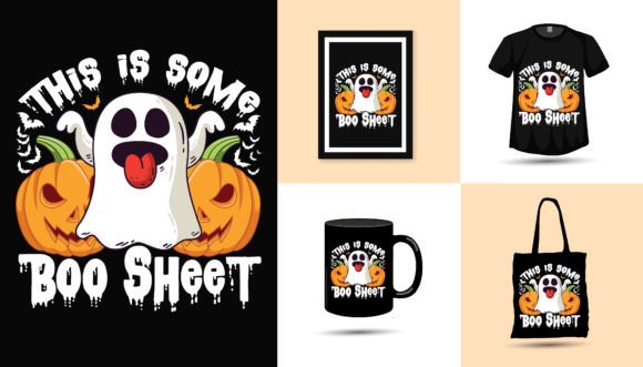 Halloween Tshirt Design Scary Boo: A Versatile Graphics Asset