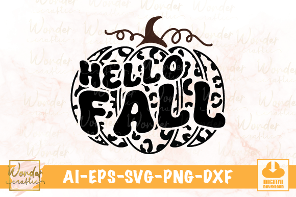 Hello Fall Leopard Pumpkin: Graphics & Illustrations Review