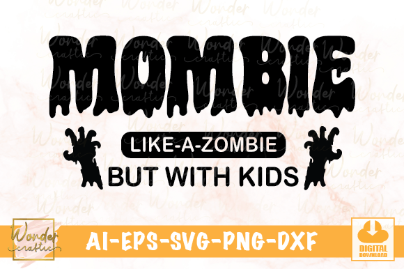 Mombie Like a Zombie but with Kids: A Versatile Graphics Asset