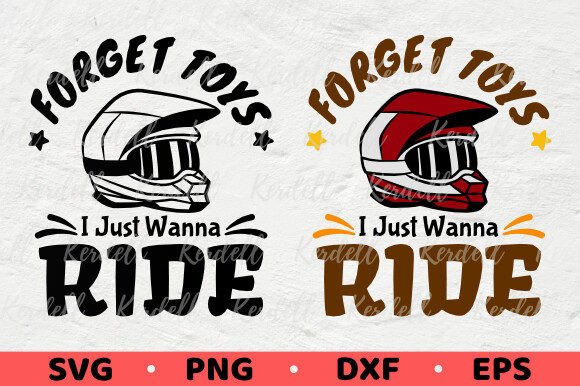 Motocross Bike Kids, I Just Wanna Ride: A Vibrant Graphics Set