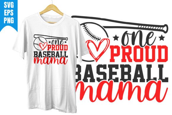 One Proud Baseball Mama: Ideal for T-Shirt Designs and Graphics