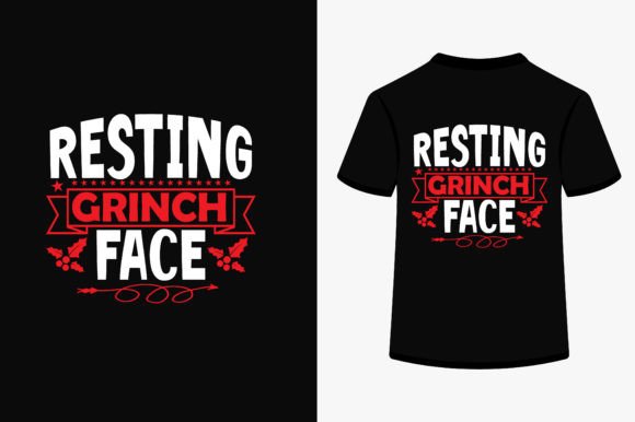 Resting Grinch Face: A Versatile T-Shirt Design for Creative Projects