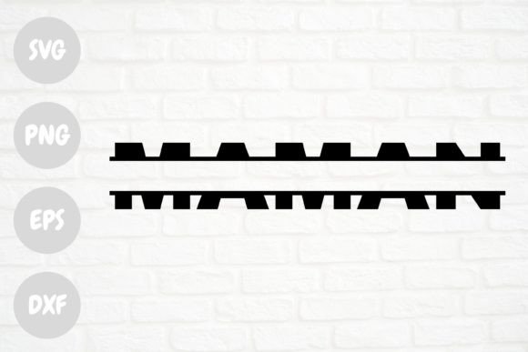 Split Monogramme Maman: A Versatile Graphics and Illustrations Asset