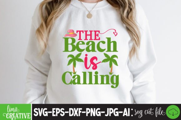 The Beach is Calling: A Refreshing Embroidery Design